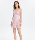 The Backless Lace Silk Nightdress