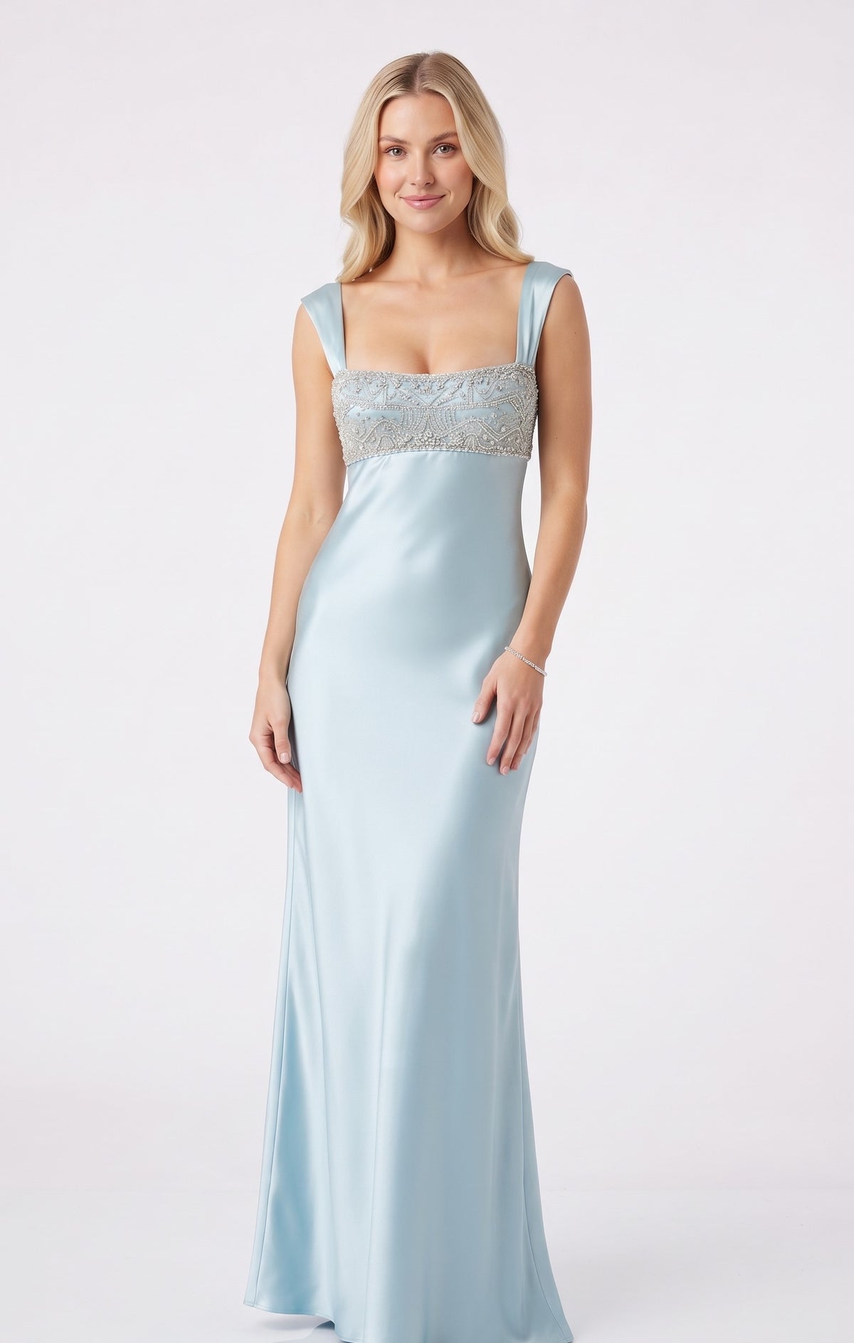 Satin Coquette Fitted Dress